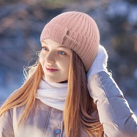 Womens Knit Beanie Hat - Stretchy Soft Warm Daily Touque - Picture 5 of 11